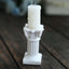 6-Pack Resin Roman Column Pillar Pedestal Candle Holders, Greek Statue Antique White Stands Sturdy Decorative Design 2.5"