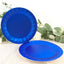 25-Pack Paper 9" Round Dinner Plates in Royal Blue with Geometric Prism Rim - Disposable 400GSM Party Plates