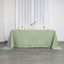 Polyester 90"x132" Rectangle Tablecloth Sage Green - Seamless Wrinkle-Resistant Table Cover