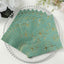 50-Pack Paper Cocktail Napkins with Gold Magnolia Flowers Print Dusty Sage Green - Highly 2 Ply Absorbent Soft Napkins for Beverages