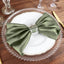 5 Pack Satin 20"x20" Napkins Dusty Sage Green - Luxurious Shine & Smooth Dinner Napkins