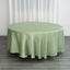 Satin 108" Round Tablecloth Sage Green - Smooth and Lustrous Table Cover