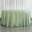 Satin 120" Round Tablecloth Sage Green - Stylish Seamless Table Cover