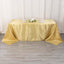 Satin Striped 90"x132" Rectangular Tablecloth Champagne - Seamless Silky Smooth Table Cover