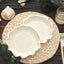 25-Pack Paper Dessert Plates in White with Silver Scallop Rim - Disposable 300GSM Appetizer Salad Plates 8"
