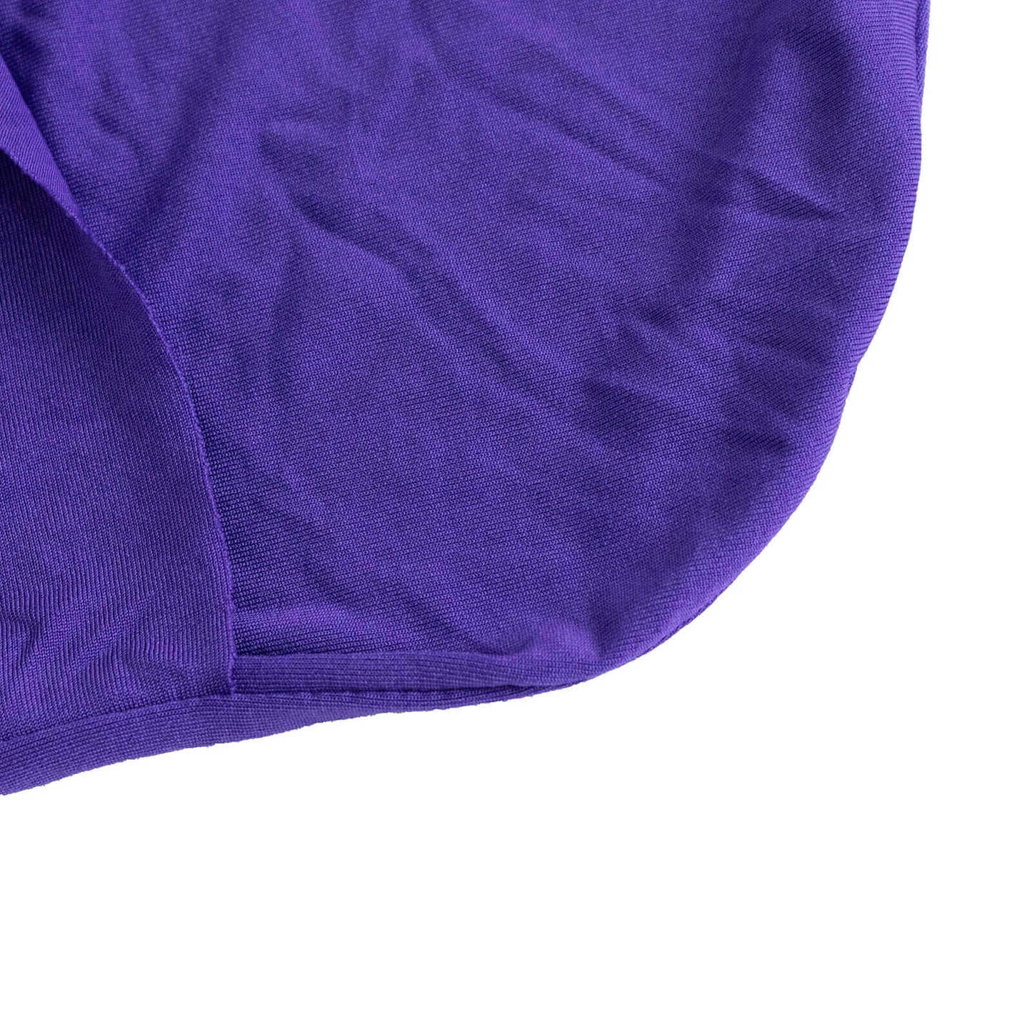 Spandex Chair Cover with Silver Rhinestone Buckled Sash Band Purple - Stretch Fitted Slipcover