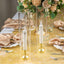 2-Pack Clear Glass Candelabra Shades Open End Hurricane Design - Stylish Table Centerpiece 14"