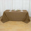 Polyester 90"x132" Rectangle Tablecloth Taupe - Seamless Wrinkle-Resistant Table Cover