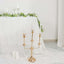 3-Arm Taper Candelabra Candle Holder Stand Gold Metal Wedding Centerpiece - Decorative Display 20"