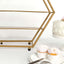 3-Tier Metal Hexagon Cupcake Stand Matte Gold - Stylish Geometric Dessert Holder Appetizer Display for Modern Weddings Dessert Buffets & Celebrations 21"