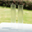 2-Pack Clear Ribbed Glass Hurricane Shades Open End Design - Stylish Candelabra Pillar Candle Holder Table Centerpiece 10"