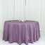 Taffeta 120" Round Tablecloth Violet Amethyst - Seamless Accordion Crinkle Table Cover