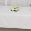 100% Cotton 60"x126" Rectangle Tablecloth White Linen - Sophisticated, Soft & Breathable Table Cover