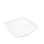 4-Pack Plastic Serving Bowls White Square - Lightweight Medium Disposable Dishes for Events 32oz