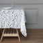 Sequin 72"x72" Table Overlay Square Tablecloth White - Big Payette Design for Classy Celebrations