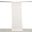 White Crushed Velvet Backdrop Curtain â€“ 5ft x 12ft Event Drape with Rod Pocket, Privacy Panel for Photo Booths & Events