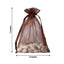 10 Pack 5"x7" Chocolate Organza Drawstring Wedding Party Favor Gift Bags