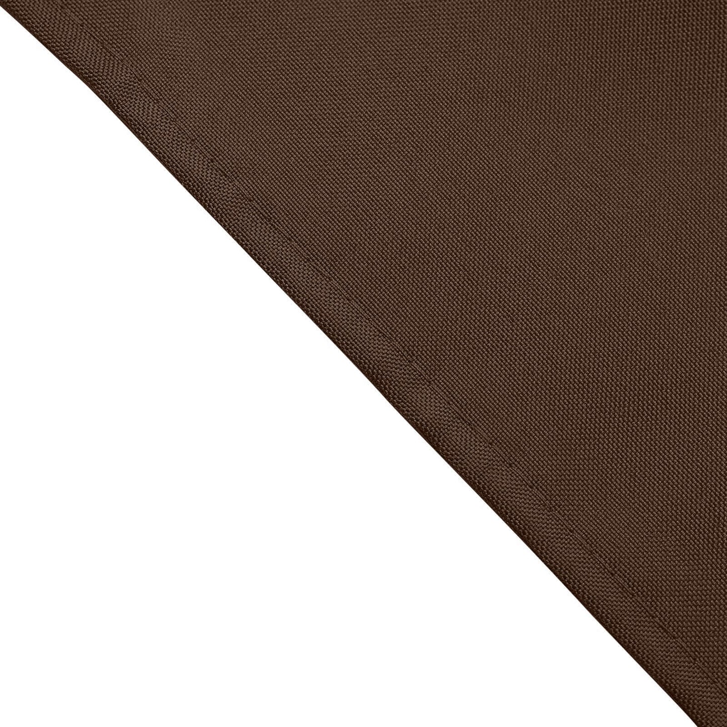 5 Pack Polyester 17"x17" Napkins Chocolate - Durable & Wrinkle Resistant Dinner Napkins