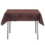 Polyester 54"x54" Table Overlay Square Tablecloth Chocolate - Wrinkle-Resistant & Durable Table Cover