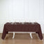 Polyester 60"x126" Rectangle Tablecloth Chocolate - Wrinkle-Resistant Table Cover
