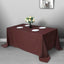 Polyester 90"x132" Rectangle Tablecloth Chocolate - Seamless Wrinkle-Resistant Table Cover