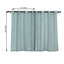 2 Pack Handmade Dusty Blue Faux Linen Curtains 52"x64", Curtain Panels With Chrome Grommets