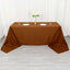 Polyester 90"x156" Rectangle Tablecloth Cinnamon Brown - Seamless Wrinkle-Resistant Table Cover