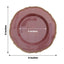 10-Pack Plastic Dinner Plates in Cinnamon Rose with Gold Scalloped Rim - Disposable Party Plates 9"
