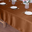 Satin Rectangular 60"x102" Tablecloth Cinnamon Brown - Smooth and Lustrous Table Cover