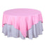 Polyester 70"x70" Table Overlay Square Tablecloth Pink - Wrinkle-Resistant & Durable Table Cover