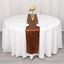 Satin 12"x108" Table Runner Cinnamon Brown - Stylish Table Linen