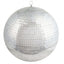 20" Large Silver Foam Disco Mirror Ball With Hanging Swivel Ring, Holiday Party Decor