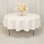 Cotton Blend 90" Round Tablecloth Ivory - Wrinkle-Resistant Table Cover