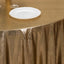 Sequin Dots Polyester Round 120" Tablecloth Shimmering Antique Gold - Wrinkle Free & Sparkling Table Cover