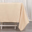 Premium Polyester Square Tablecloth 70"x70" Beige 220GSM Wrinkle-Resistant Table Cover