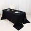 100% Cotton 90"x132" Rectangle Tablecloth Black Linen - Seamless, Soft & Breathable Table Cover