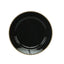 10-Pack Black Plastic Dessert Plates â€“ 8" Round with Gold Beaded Rim, Disposable for Parties & Events