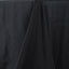 Premium Polyester 90"x156" Rectangle Tablecloth Black - Seamless 220GSM Stain-Resistant Design for Classy Events