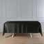 Satin Rectangular 60"x102" Tablecloth Black - Smooth and Lustrous Table Cover
