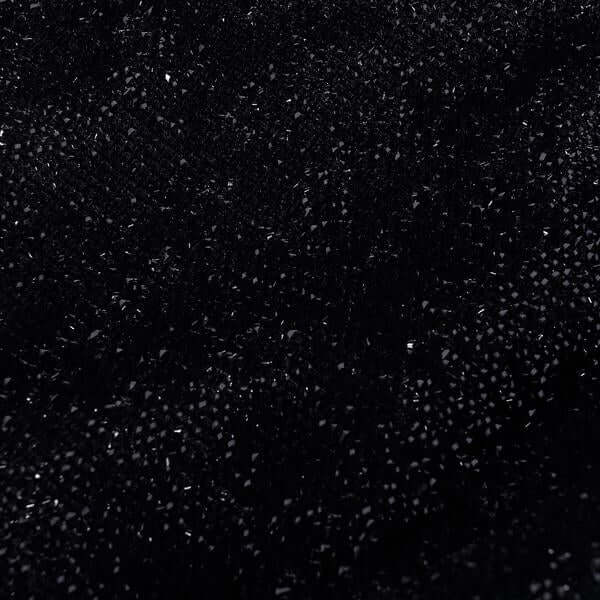 Spandex Chair Cover with Metallic Shimmer Tinsel Back for Banquet Chairs Black - Luxe Fitted Slipcover for Weddings & Parties