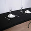 Stretch Spandex 72"x30" Rectangle Tablecloth Top Cover Black - Durable Fitted Table Topper Cap