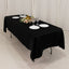 Lamour Satin 60"x102" Rectangle Tablecloth Black - Durable & Silky Soft Feel Table Cover for Weddings & Banquets