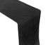 Taffeta 12"x108" Table Runner Black - Accordion Crinkle Design