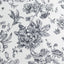 Polyester 60"x102" Rectangle Tablecloth White - Black French Toile Pattern for Elegant Gatherings