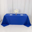 Scuba Rectangular 90"x132" Tablecloth Royal Blue - Wrinkle Free, Stain Resistant & Seamless Table Cover