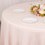 Premium Polyester 120" Round Tablecloth Blush - Seamless 220GSM Wrinkle-Resistant Table Cover