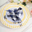 5 Pack Polyester 15"x15" Napkins Navy Blue/White Buffalo Plaid Gingham Style Cloth Napkins