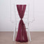 5 Pack Chiffon Chair Sashes Burgundy - Soft & Lightweight Designer Chair Bows 22"x78"