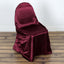 Satin Chair Cover Self-Tie Universal Design Burgundy - Durable Slip-On Cover for Folding, Dining, Banquet & Standard Chairs