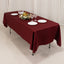 Lamour Satin 60"x102" Rectangle Tablecloth Burgundy - Durable & Silky Soft Feel Table Cover